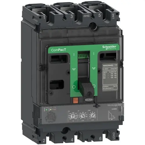 Oferta Limitada BLOQUE DE CORTE NSX100R 200kA AC 3P 100A 2.2