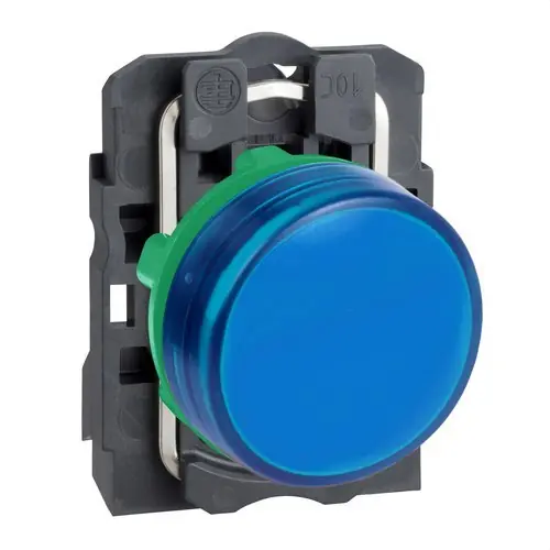 PILOTO LED DIÁMETRO 22 110-120V AZUL EMBELLECEDOR PLÁSTICO Últimas Unidades