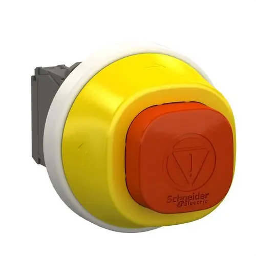Precio Reducido PULSADOR LUMINOSO XB5 STOP BLANCO / ROJO 24V GDP 1 NA+2 NC