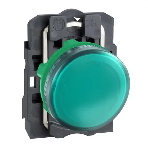 PILOTO BA9s DIÁMETRO 22 250V DIRECTO VERDE EMBELLECEDOR PLÁSTICO Precio Rebajado