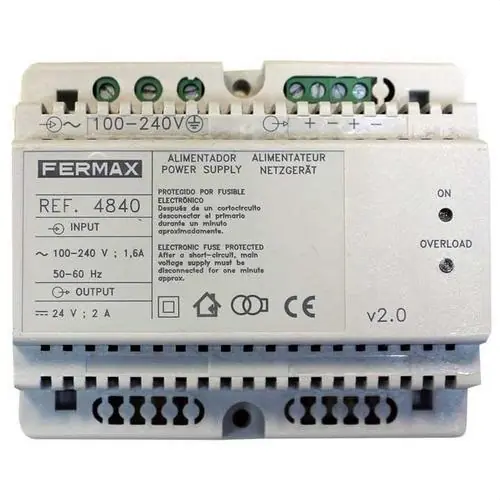 Envío Inmediato ALIMENTADOR DIN-6 100-240VAC/24VDC-2A