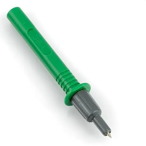 Promoción Exclusiva PUNTA PRUEBA SEGURIDAD CONECTOR 4mm PUNTA GRUESA VERDE