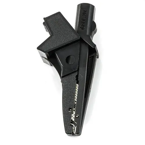 COCODRILO AISLADO 20A 4mm NEGRO Entrega Rápida