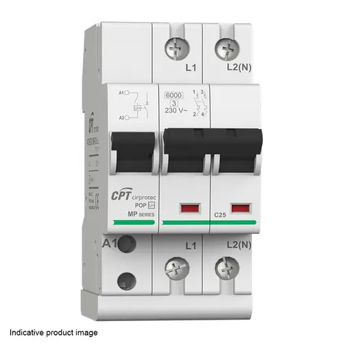 PROTECTOR CONTRA SOBRETENSIONES CON IGA DE 25A MONOFÁSICO 2P PRECABLEADO Envío Inmediato