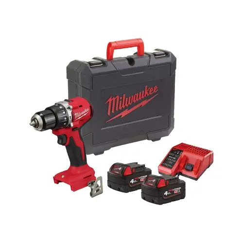 Taladro Atornillador Percutor Compacto Milwaukee M18 M18BLPDRC-422C Precio De Fábrica