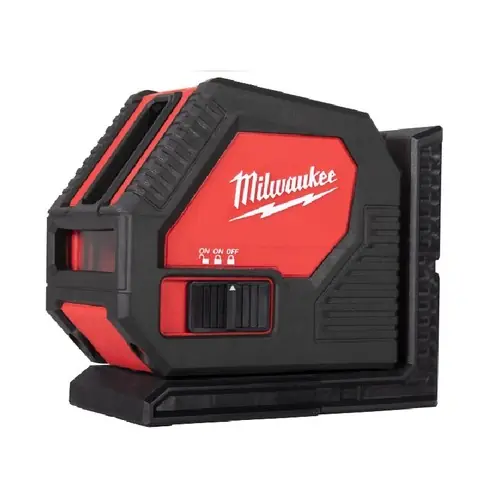 Milwaukee CLL-C Nivel Láser Verde 2 Líneas con Ajuste Fino y IP54 + Pinza de Sujeción Más Vendido