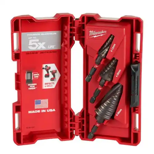Solo Por Tiempo Limitado Milwaukee Shockwave™ Kit 3 Brocas Escalonadas para Metal – Alta Durabilidad