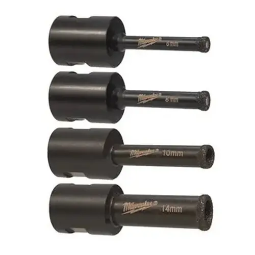 Milwaukee Diamond Max Juego 4 Brocas Diamante – Corte en Baldosa y Cerámica Mejor Precio