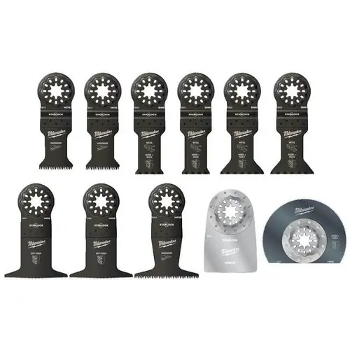 Compra Hoy Milwaukee Juego 11 Cuchillas Multiherramienta – Corte en Madera, Metal y Plásticos