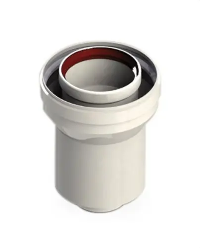 Certificado AMPLIACIÓN COAXIAL M-H DIÁMETRO 60-80/100-110mm ALUMINIO BLANCO