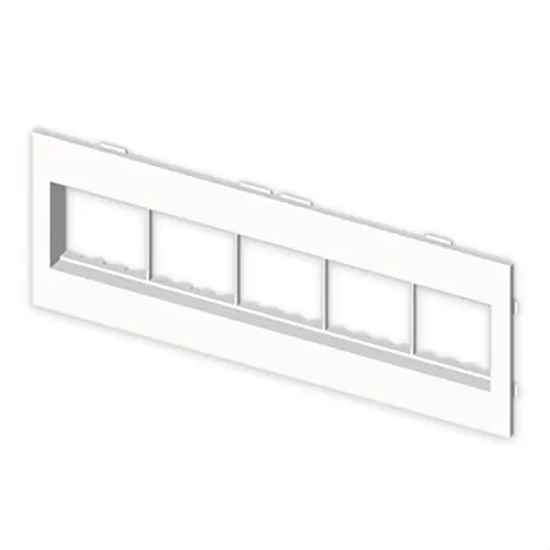 PLACA PARA 10 MECANISMOS MÓDULO MOSAIC 45 U42X BLANCO NIEVE Última Versión