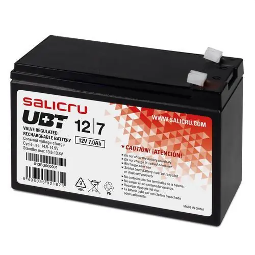 BATERÍA AGM RECARGABLE UBT12/7 12V 7Ah Favorito De Clientes