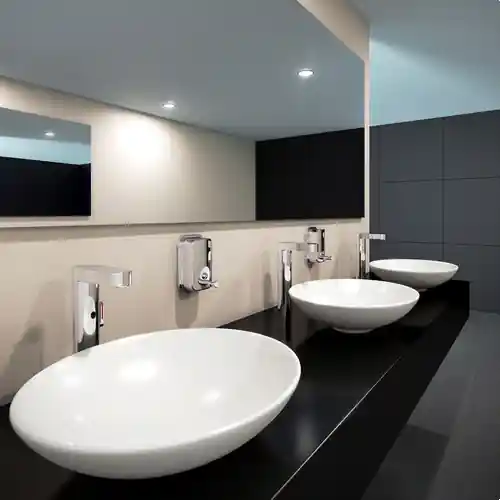 GRIFO LAVABO ELECTRÓNICO SOHO-LM CAÑO ALTO CON PILA No Te Lo Pierdas