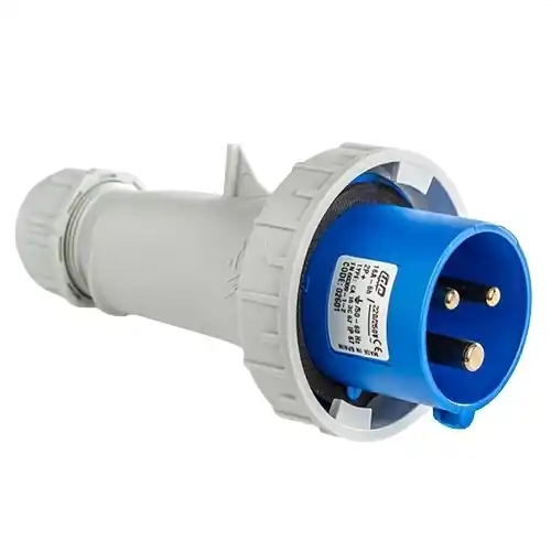CLAVIJA AÉREA ESTANCA IP67 2 POLOS + TIERRA 220V 16A 6h DE COLOR AZUL Precio Reducido