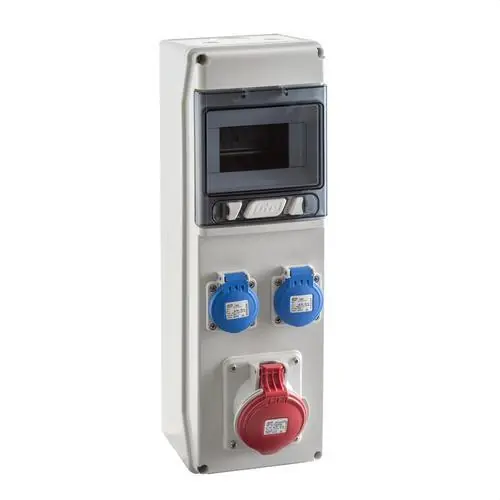 Oferta Especial CENTRAL 6 MÓDULOS CS6PT+1 BASE 3 POLOS + NEUTRO + TOMA TIERRA 16A 380V