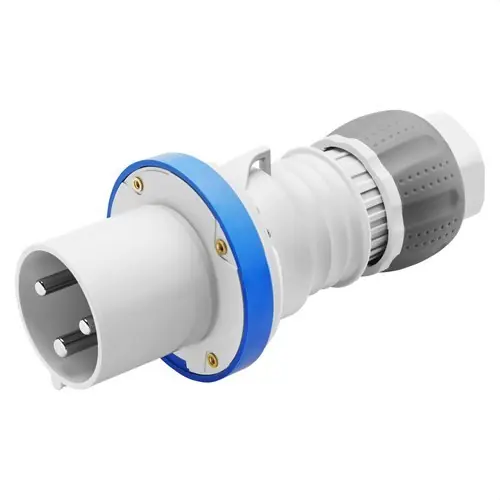 Descuento CLAVIJA MÓVIL RECTA HP 2P+T 63A 200-250V 50-60Hz 6h AZUL IP44/54