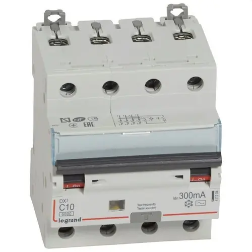 Compra Ahora MAGNETOTÉRMICO DIFERENCIAL DX3 4P 300mA C10