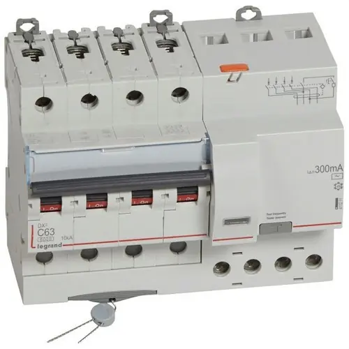 MAGNETOTÉRMICO DIFERENCIAL DX3 4P 300mA C63 Ocasión Especial