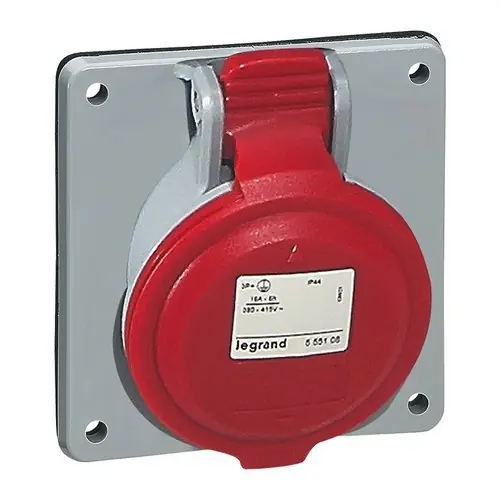 BASE CUADRADA 32A 3P + N + TT 415V IP44 A Buen Precio