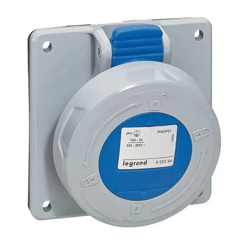 Gran Oferta BASE CUADRADA 16A 2P + TT 250V IP67