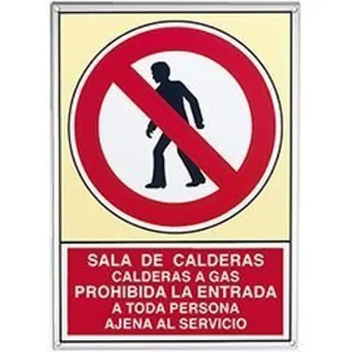 PLACA SEÑALIZACIÓN SALA DE CALDERAS Imprescindible (Must-Have)