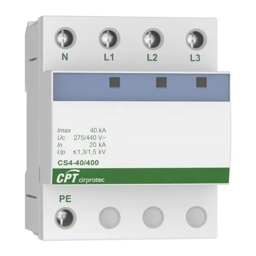 Promoción Exclusiva PROTECTOR TETRAPOLAR tipo-2 40kA 400V RURAL TRIFÁSICO