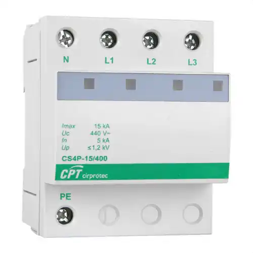 PROTECTOR TETRAPOLAR tipo-2 MODO COMÚN 15kA 400V Oferta