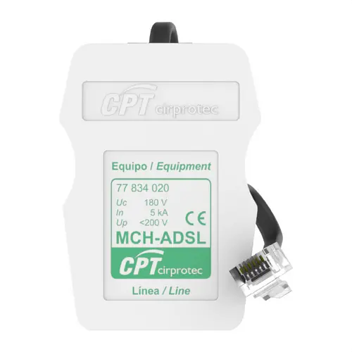 PROTECTOR PARA LÍNEAS ADSL/RTC RJ12(RJ11) Precio Reducido