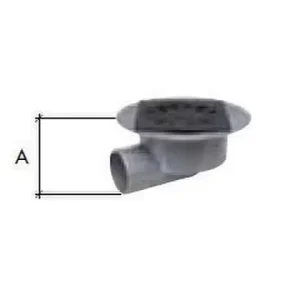 CALDERETA SIFÓNICA C-203-P 250x250 DIÁMETRO 110 SALIDA HORIZONTAL PVC-PP Precio Rebajado