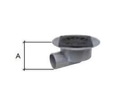 CALDERETA SIFÓNICA C-203-P 250x250 DIÁMETRO 110 SALIDA HORIZONTAL PVC-PP Precio Rebajado