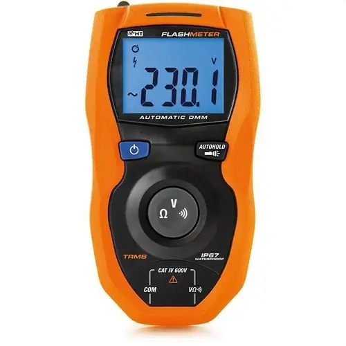 MULTÍMETRO INTELIGENTE TRMS FLASHMETER CAT IV IP67 Garantía De Devolución De Dinero