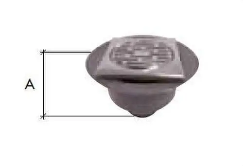 CALDERETA SIFÓNICA C-220-L 100x100 50/40 SALIDA VERTICAL REJILLA INOXIDABLE Últimas Unidades
