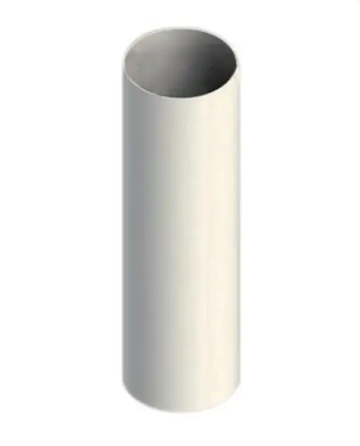 TUBO CHIMENEA M-M DIÁMETRO 132 1000mm ALUMINIO BLANCO Bestseller