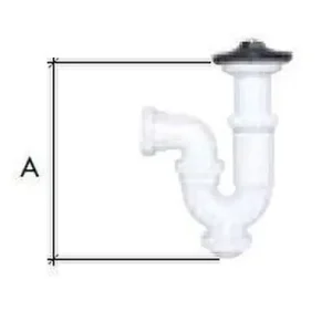 SIFÓN CURVO C-8 SALIDA HORIZONTAL DIÁMETRO 1.1/4" 32 CON VÁLVULA FREGADERO Venta Final