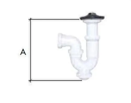 SIFÓN CURVO C-8 SALIDA HORIZONTAL DIÁMETRO 1.1/4" 32 CON VÁLVULA FREGADERO Venta Final