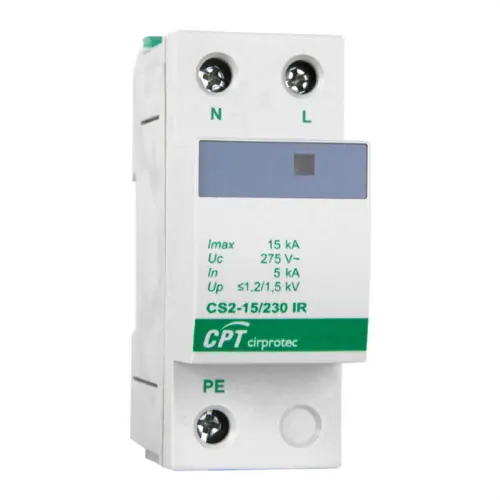 PROTECTOR BIPOLAR tipo-2 15kA 230V CON IR Y MONOFÁSICO Precio Rebajado