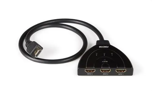 SELECTOR HDMI 3 ENTRADA HEMBRA 1 SALIDA MACHO CABLE 50cm Descuento