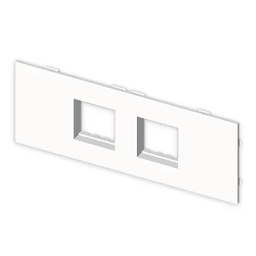 Liquidación PLACA PARA 4 MECANISMOS MÓDULO SIMON 27 U42X BLANCO NIEVE