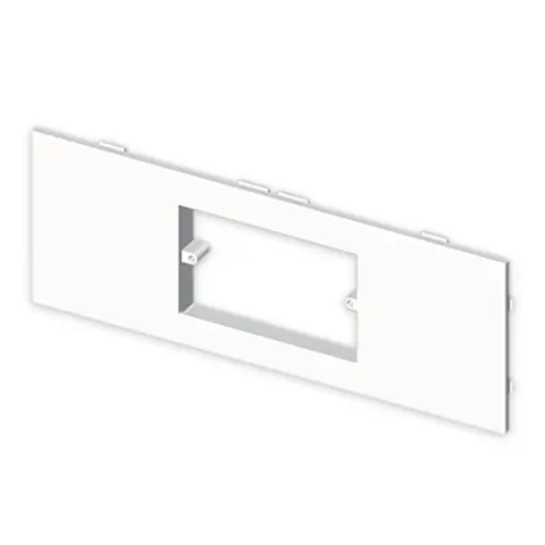 PLACA MODULAR 25 PARA 3 MÓDULO U24X PVC BLANCO NIEVE Oferta De Temporada