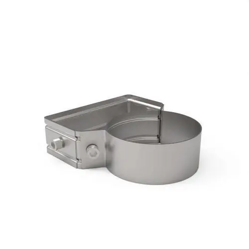 SOPORTE MURAL REGULABLE DIÁMETRO 100 PARED DOBLE INOXIDABLE 316 Pago Seguro