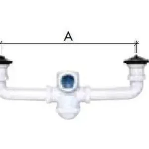 SIFÓN BOTELLA C-70 SALIDA HORIZONTAL DIÁMETRO 1.1/2" 40 CON DOBLE VÁLVULA Bestseller