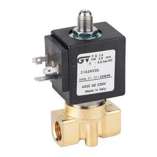 ELECTROVÁLVULA 3 VÍAS 1/4" 110V DIÁMETRO 2,5mm CERRADA Barato