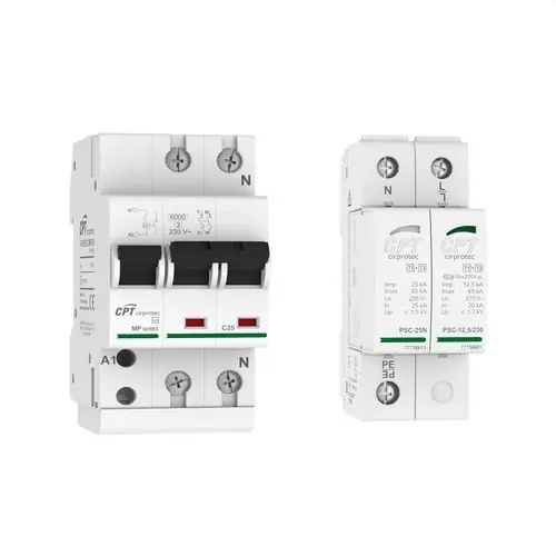 CONJUNTO PROTECTOR SOBRETENSIÓN 2MP-25 77706365 + PSC2-12,5/230 TT 77738205 Ocasión Especial