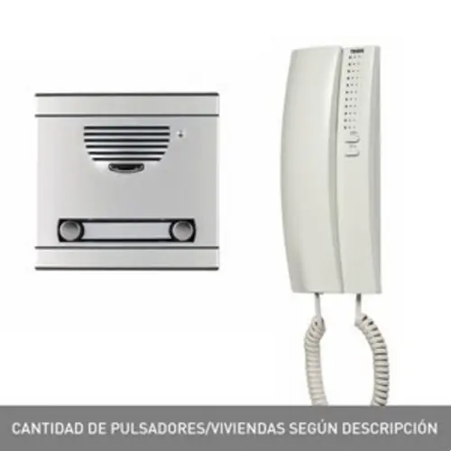 KIT PORTERO A12 PLACA Y TELÉFONO SERIE 7 A Buen Precio