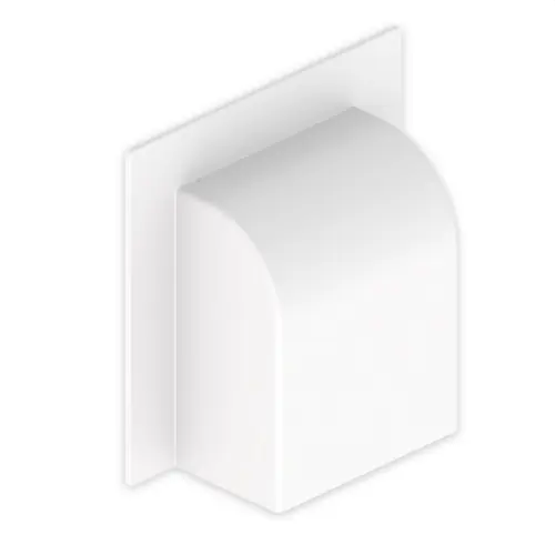 Liquidación PASAMUROS ACODADO 45x75 U24X BLANCO RAL9010