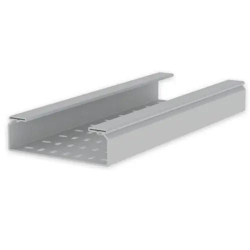 BANDEJA 66 PERFORADA PVC-M1 U23X 60x200 GRIS Alta Calidad