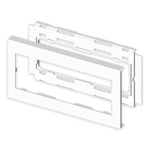Económico MARCO PARA MECANISMO PVC 110x281mm U24X BLANCO NIEVE