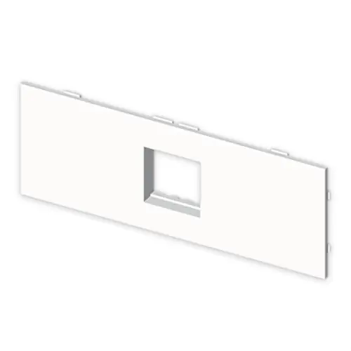A Buen Precio PLACA PARA 2 MÓDULOS 22,5x45 MOSAIC U24X PVC BLANCO NIEVE
