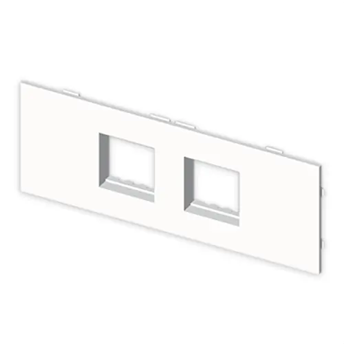 Devolución Gratuita PLACA PARA 4 MÓDULOS 22,5x45 MOSAIC U24X PVC BLANCO NIEVE