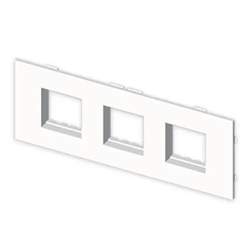 PLACA PARA 6 MÓDULOS 22,5x45 MOSAIC U24X PVC BLANCO NIEVE Rebajas